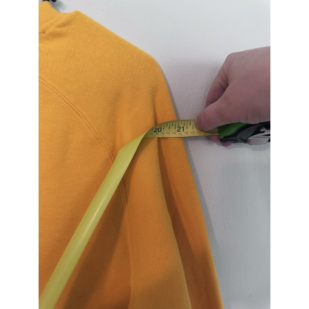 NWOT Burt's Bees Chapstick Promo XL Golden Yellow Fleece Crew Neck Sweatshirt - Picture 13 of 14